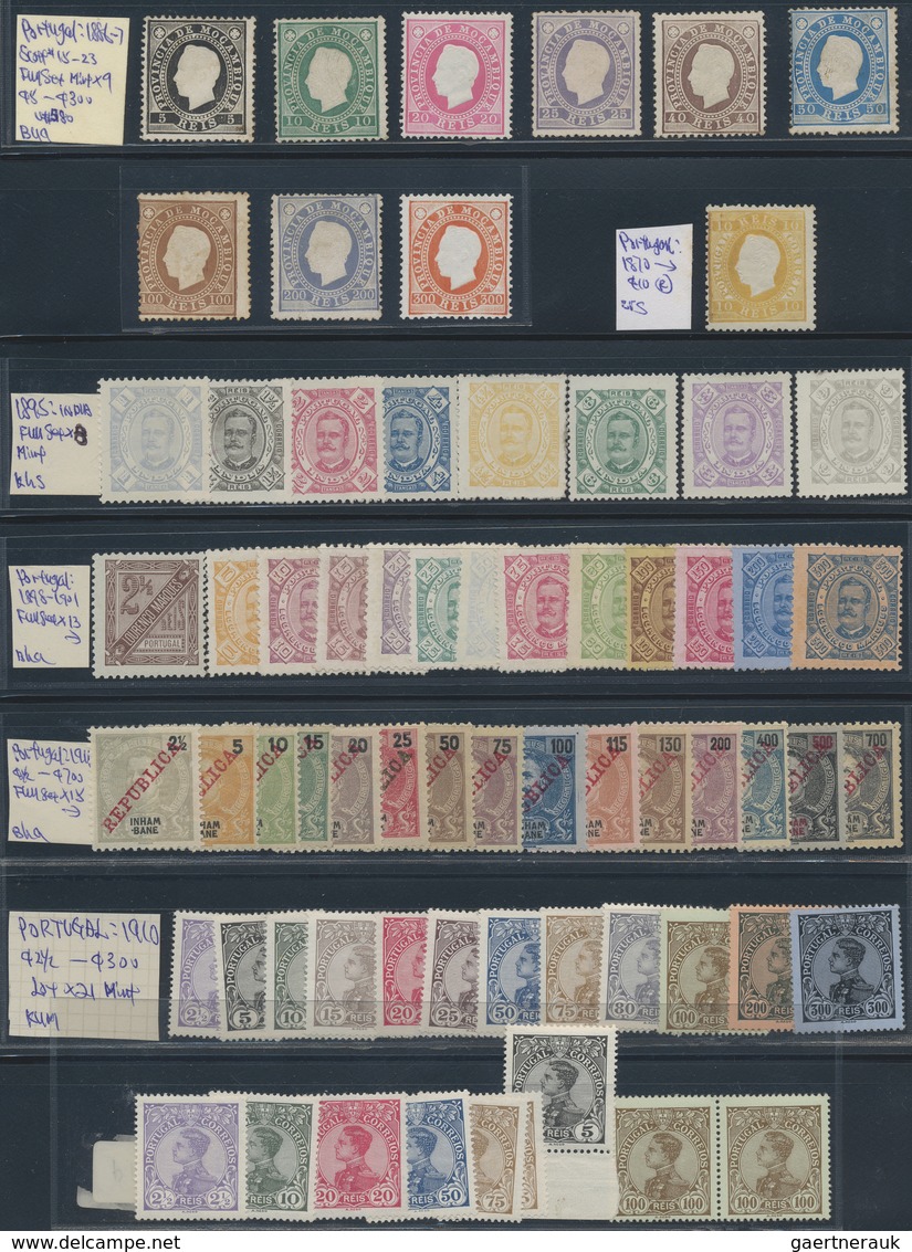 O/*/(*) Portugal: 1853/1910 (ca.), Comprehensive Used And Mint Collection/accumulation Of Classic And Semicl - Lettres & Documents