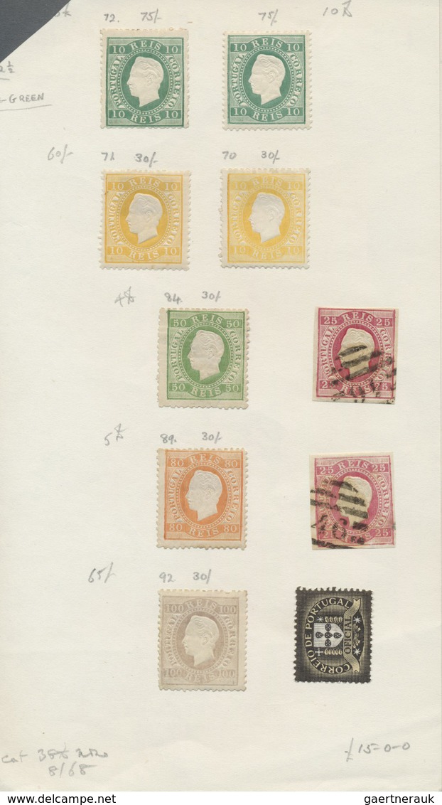 O/*/**/(*) Portugal: 1855/1960 (ca.), Portugal/colonies, Mint And Used Accumulation In Glassines/on Pages/on St - Lettres & Documents