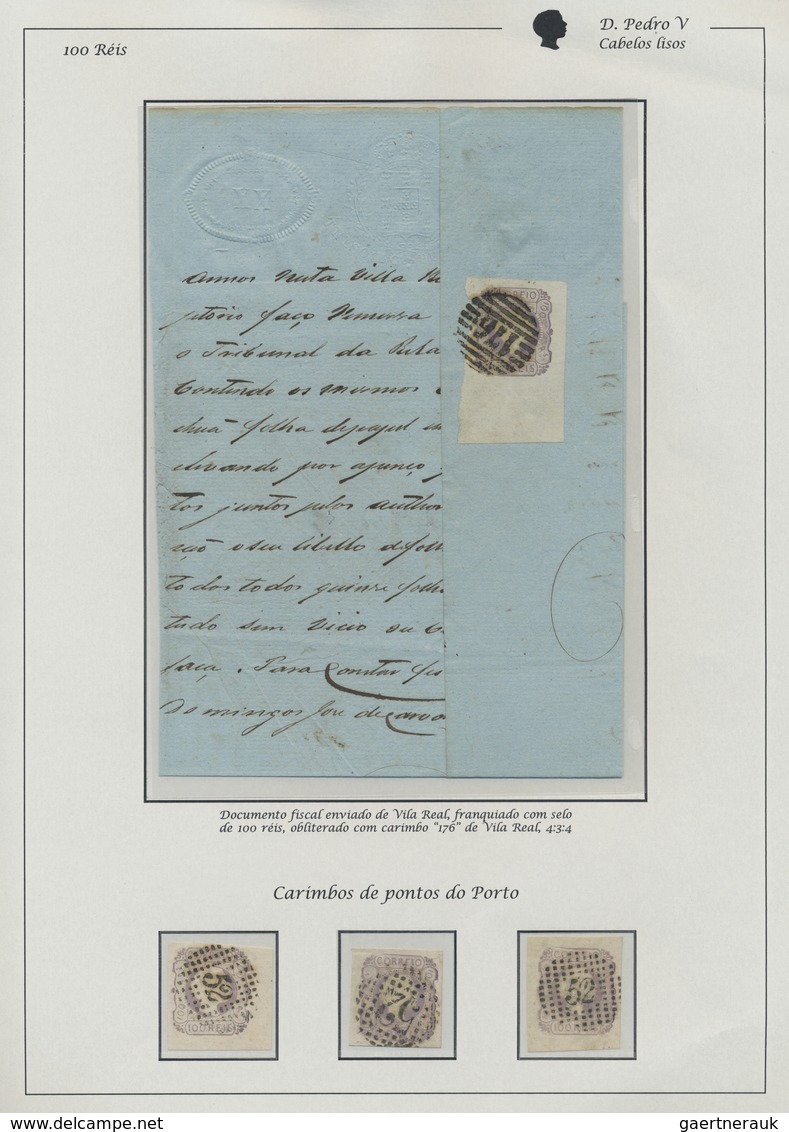 O/Br/Brfst/*/(*) Portugal: 1855/1862, PEDRO ISSUES, high-class and deeply specialised collection of the 1855-1856 iss