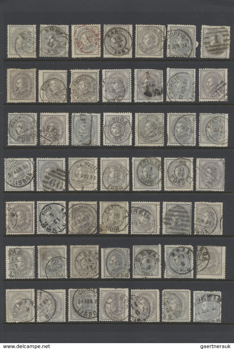 O/*/**/(*) Portugal: 1876/1910 (ca.), Vielseitiger Bestand Von Ca. 6.800 Marken Der Freimarken Carlos, Luis Und - Lettres & Documents