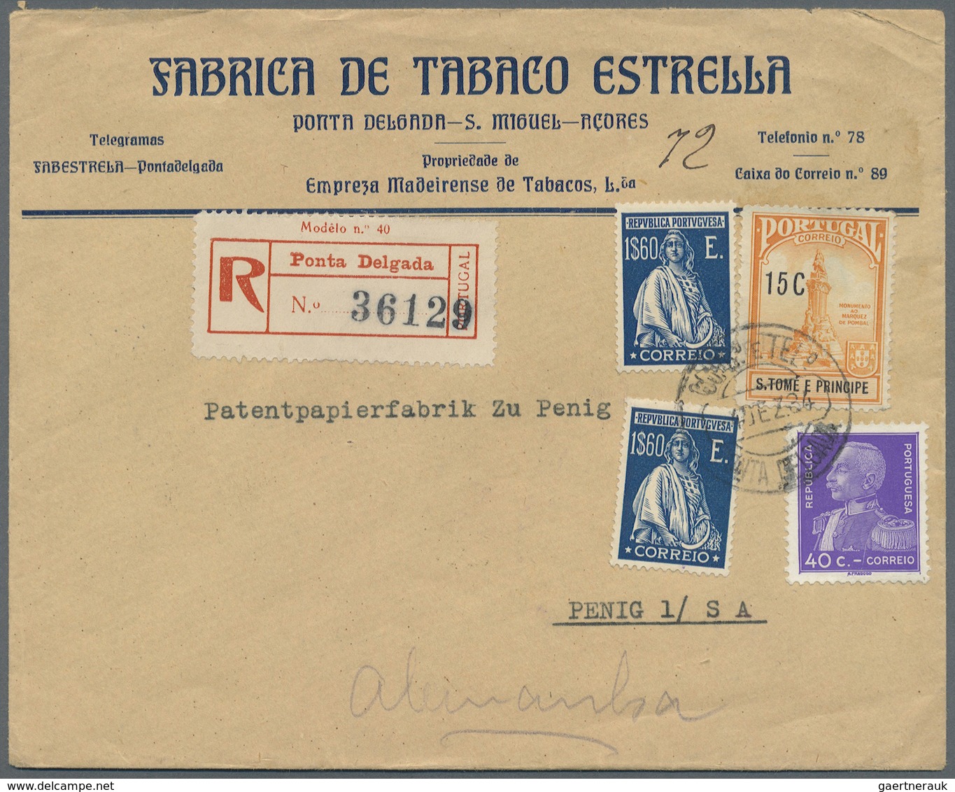 Br/ Portugal - Azoren: 1872/1948 (ca.), Unusual Accumulation Including Angra, Horta And Ponta Delgada Wi - Azoren