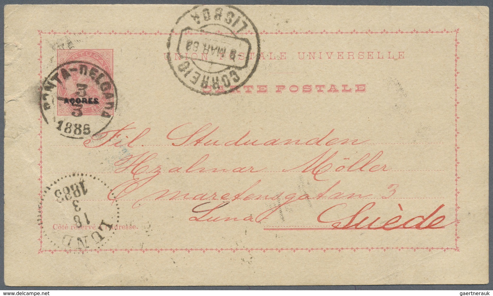 GA Portugal - Azoren: 1888/1929 (ca.), POSTAL STATIONERY: Interesting Accumulation With 21 Used Postal - Açores