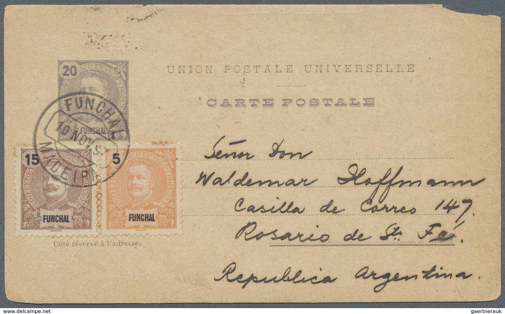 GA Portugal - Azoren: 1888/1929 (ca.), POSTAL STATIONERY: Interesting Accumulation With 21 Used Postal - Açores