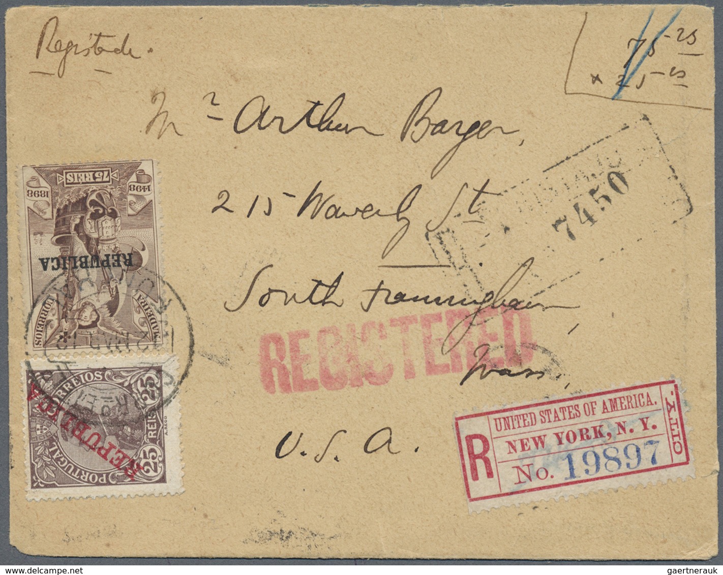 Br/GA/* Portugal - Madeira: 1846/1929, lot of nine covers/cards (incl. three Acores) and a group of 20 speci