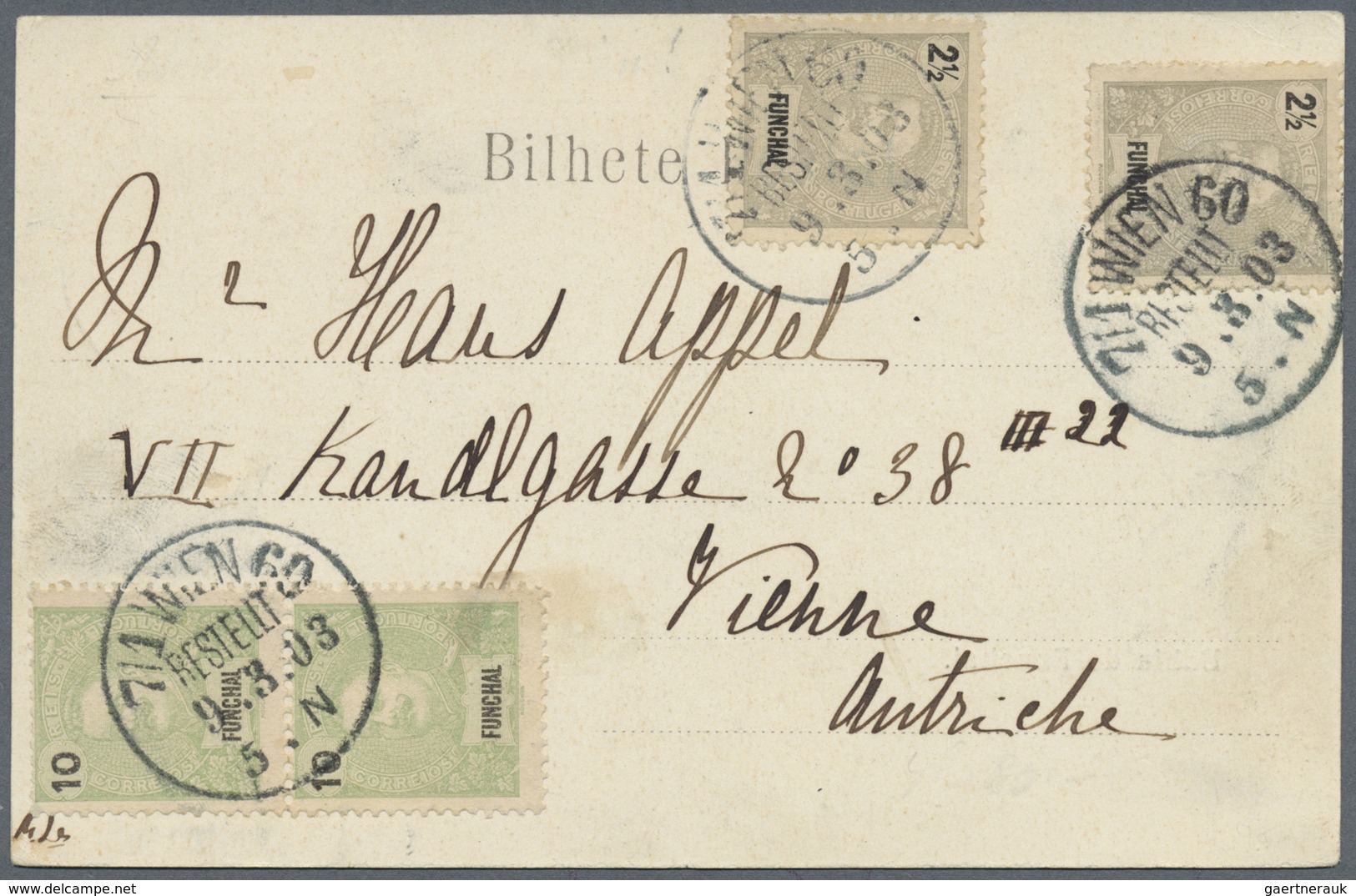 Br/GA/ Portugal - Madeira: 1864/1940 (ca.), Unusual Accumulation Including Funchal With 45 Covers, Postal S - Madère