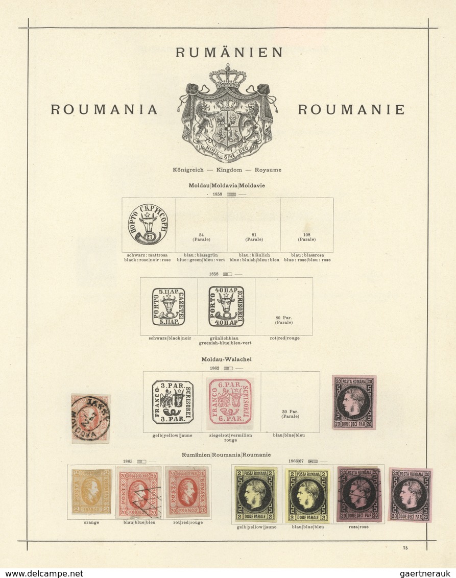 O/* Rumänien: 1862/1972, Used And Mint Collection On Album Pages, Showing Especially Quite Nice Sections - Lettres & Documents