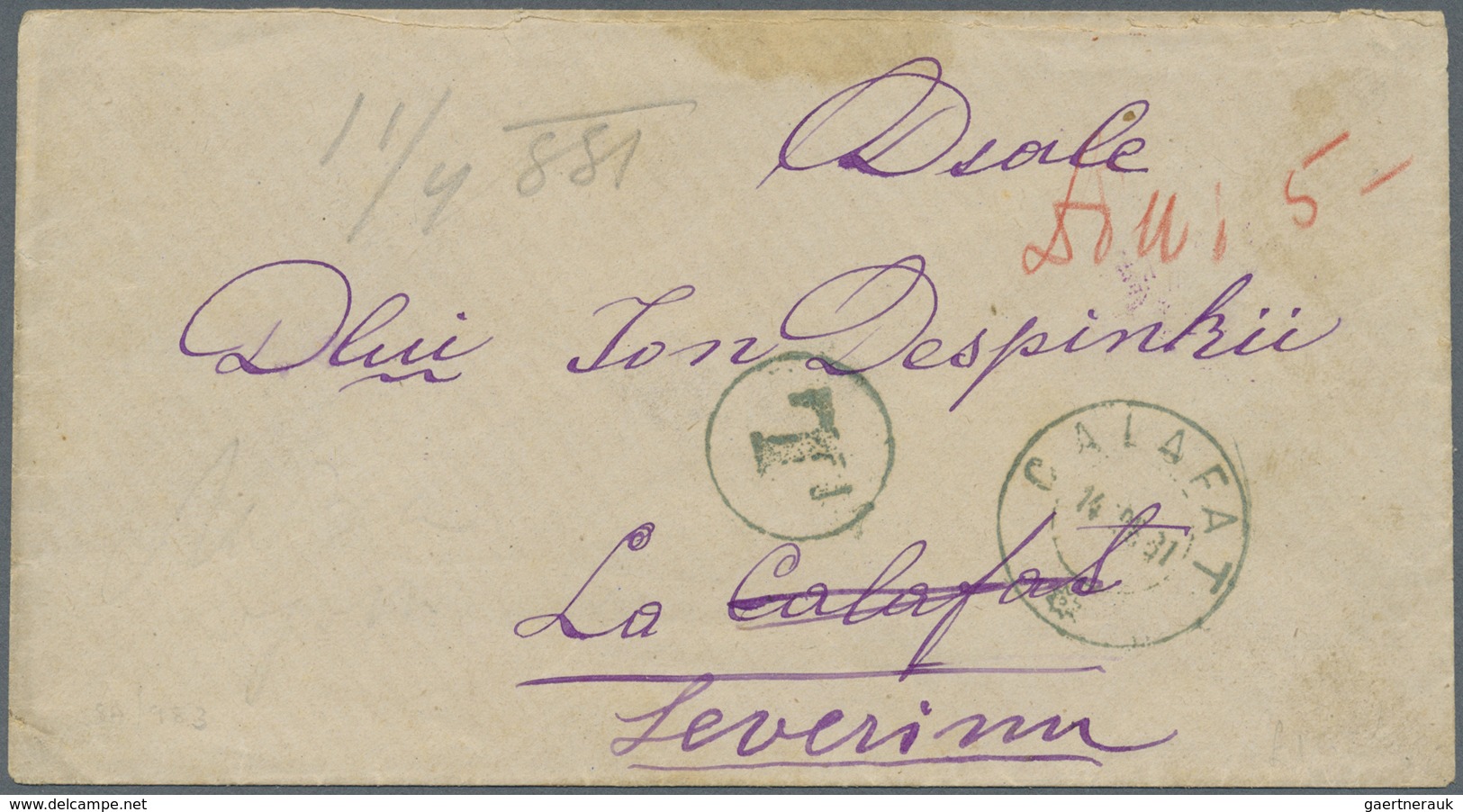 Br/GA Rumänien: 1871/1939, Romania (3)/Hungary (2), Lot Of Five Better Entires (single Lots), Comprising U - Lettres & Documents