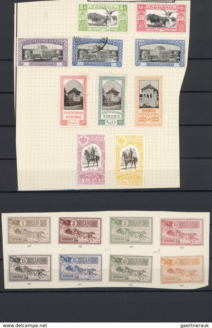 */O Rumänien: 1872/1907, Mint And Used Accumulation On Stocksheets, Showing Especially A Good Section Co - Lettres & Documents