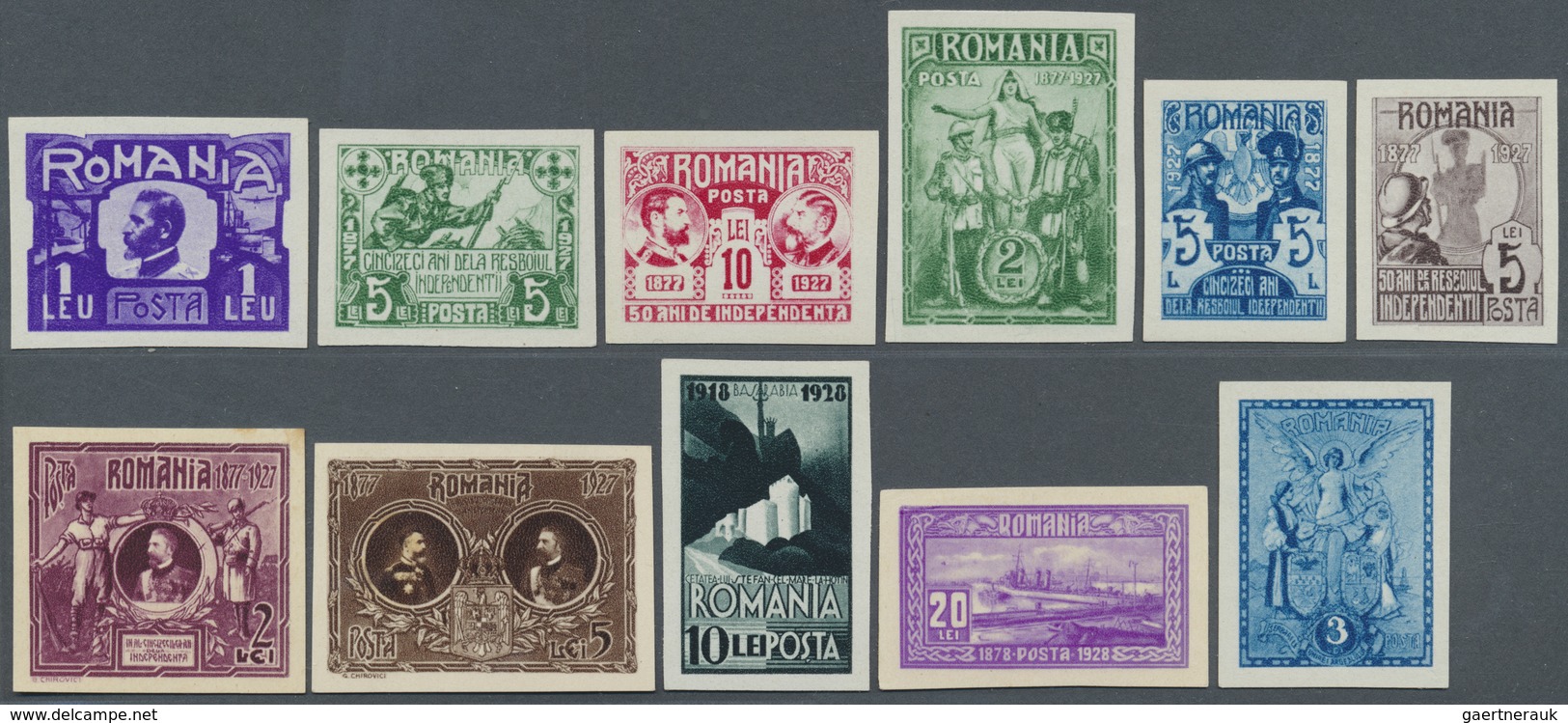 */(*)/** Rumänien: 1920/1932, EXTRAORDINARY COLLECTION OF Apprx. 500 PROOFS/ESSAYS, Referring To The Differen - Lettres & Documents