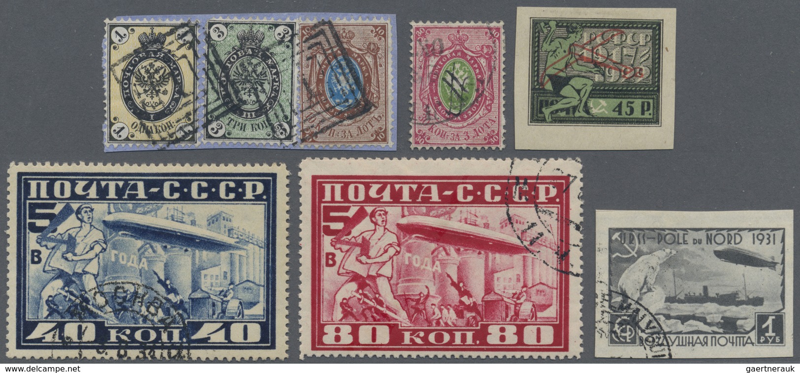 O/*/** Russland / Sowjetunion / GUS / Nachfolgestaaaten: 1858/1980 (ca.), Duplicates In Five Heavy Dealer S - Collections