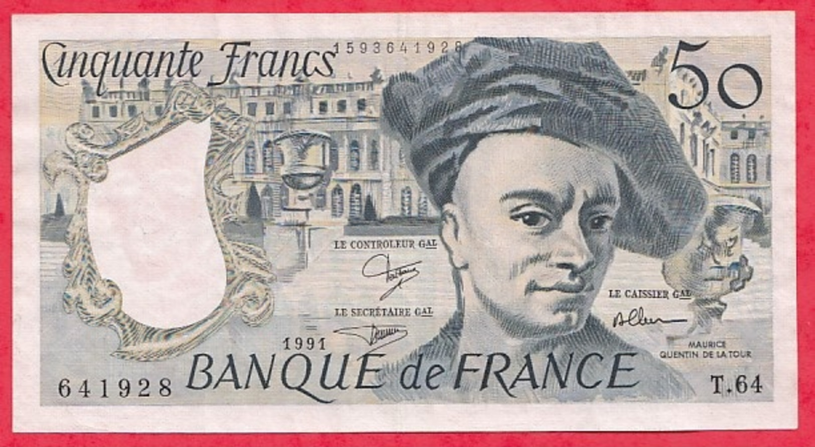 50 Francs "Quentin De La Tour" 1991 Série T.64---- XF/SUP+ - 50 F 1976-1992 ''Quentin De La Tour''