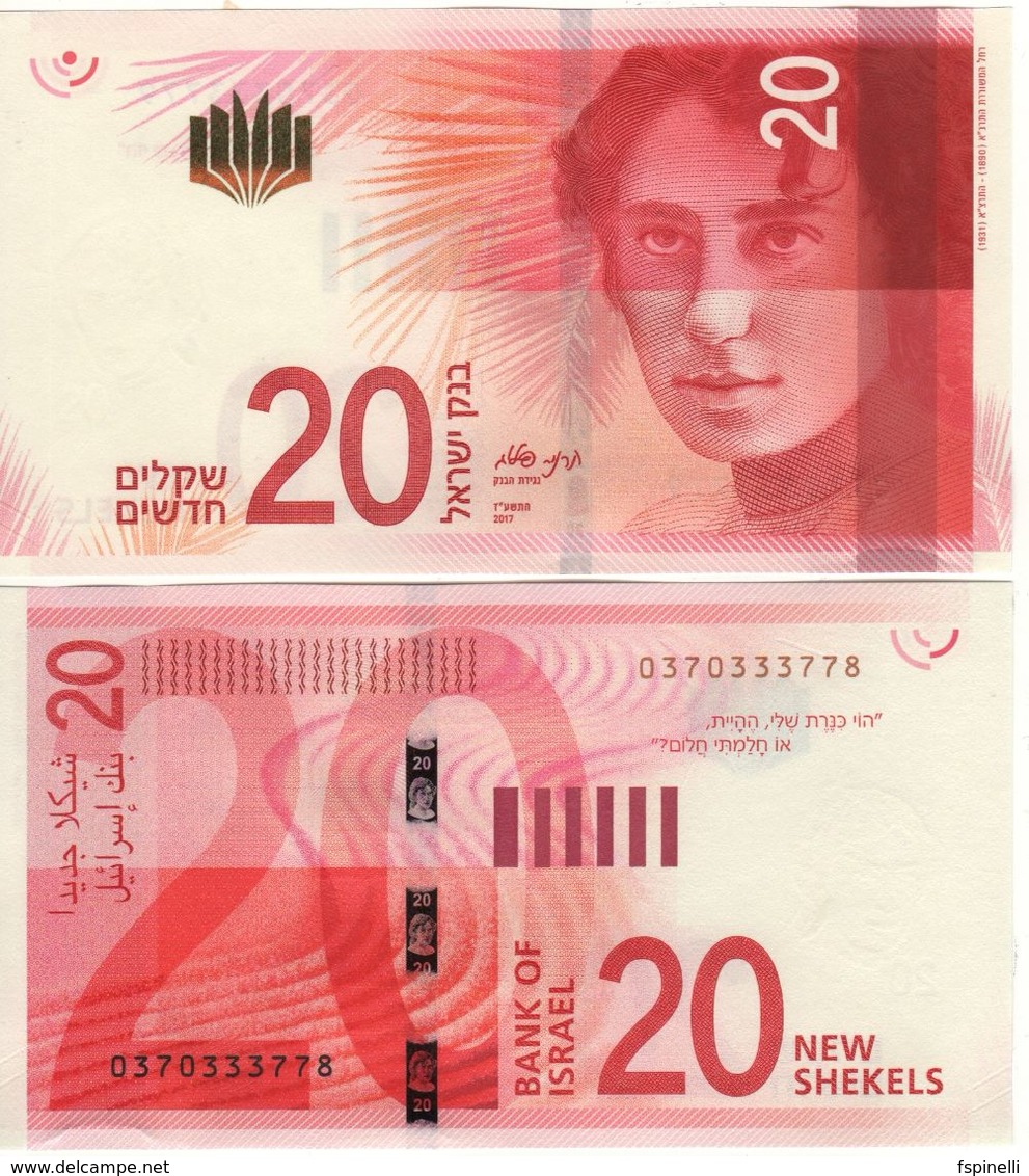 ISRAEL. New 20  New Sheqalim ISSUED 2017.  UNC - Israël