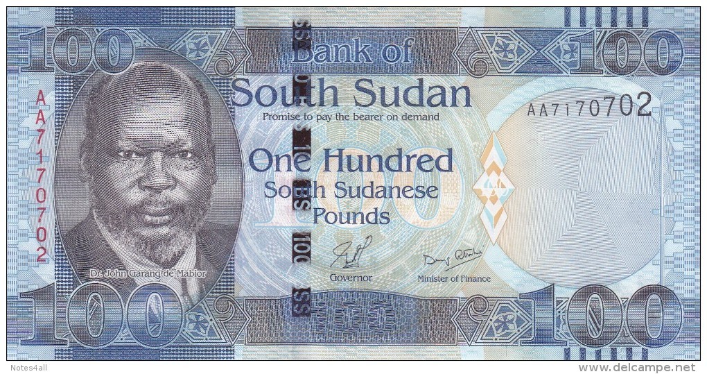 SOUTH SUDAN 100 POUND 2011 P-10 UNC */* - South Sudan