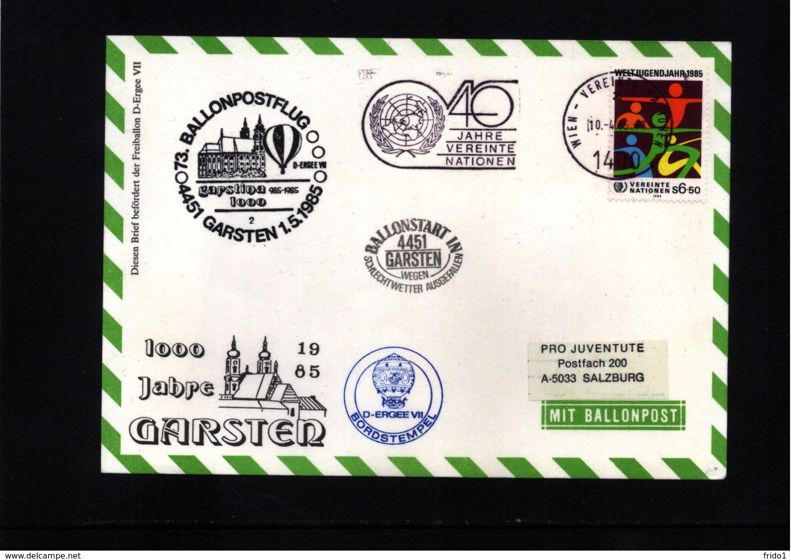 Austria / Oesterreich 1985 Ballonpost Interesting Cover - Par Ballon