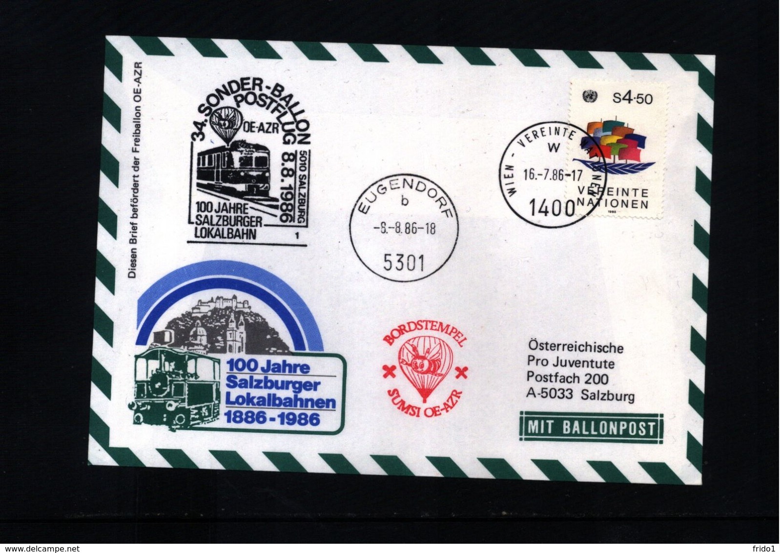 Austria / Oesterreich 1986 Ballonpost Interesting Cover - Balloon Covers