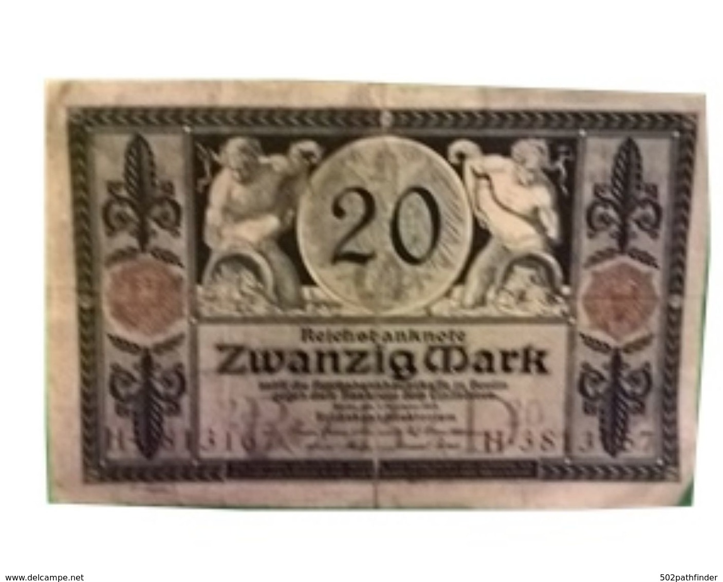 20 Zwanzig Mark Reichsbanknote Berlin 1/11/1915 - P.63 - 20 Mark
