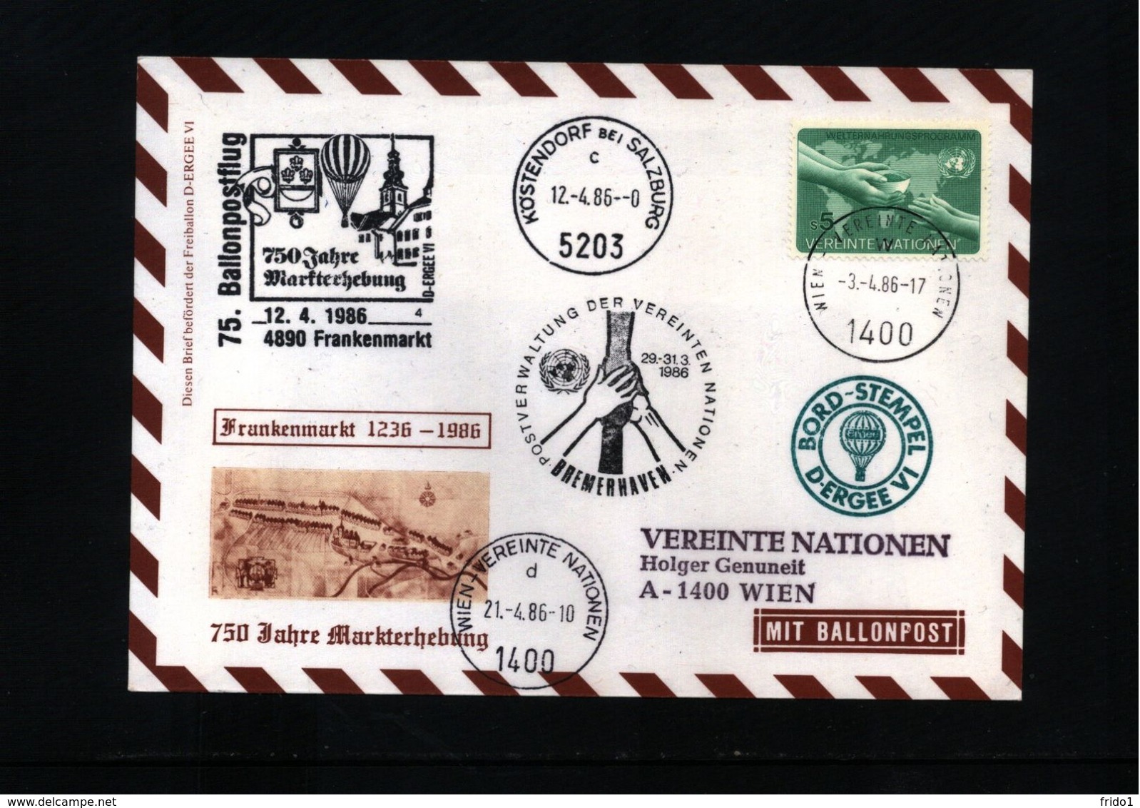 Austria / Oesterreich 1986 Ballonpost Interesting Cover - Balloon Covers