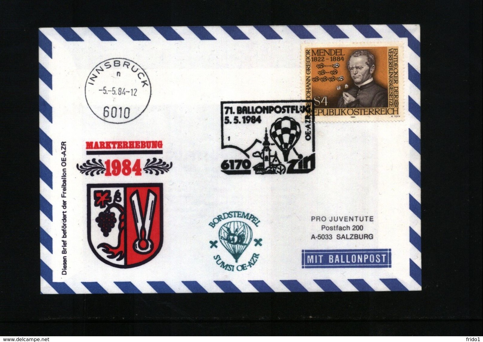 Austria / Oesterreich 1984 Ballonpost Interesting Cover - Par Ballon