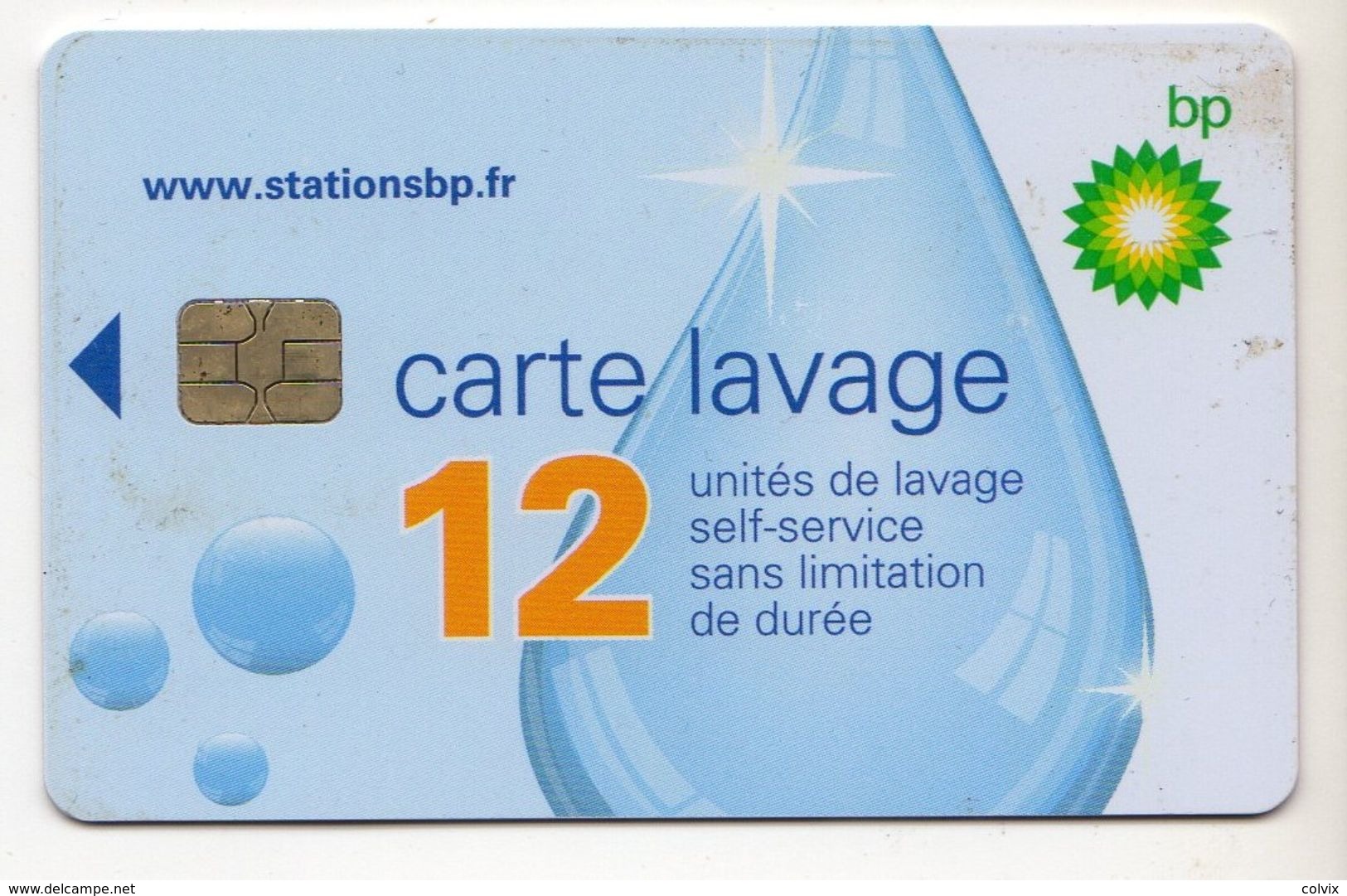 FRANCE CARTE De LAVAGE BP - Colada De Coche