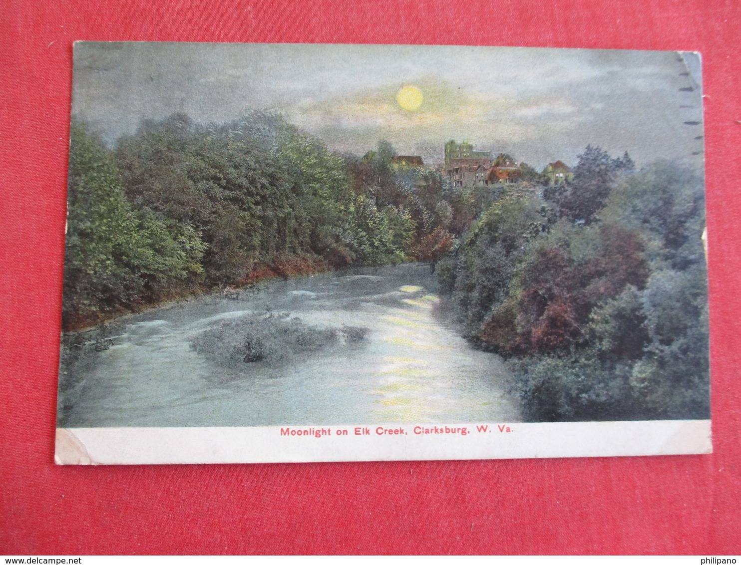 West Virginia > Clarksburg  Moonlight On  Elk   Creek --ref 2835 - Clarksburg