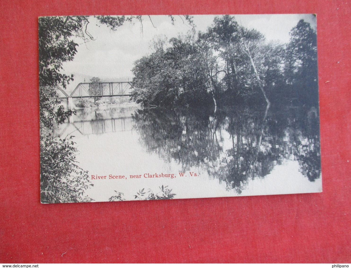 River Scene Near  Clarksburg  West Virginia      --ref 2835 - Clarksburg