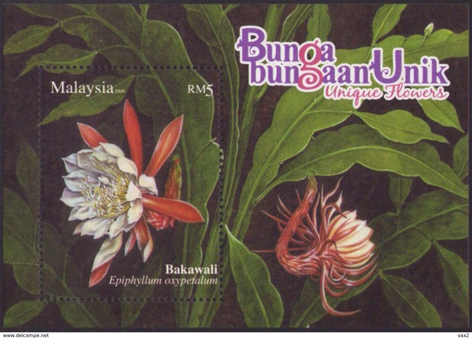 Malaysia 2008 S#1214-1216 Unique Flowers Set+M/S MNH Flora Unusual - Malaysia (1964-...)