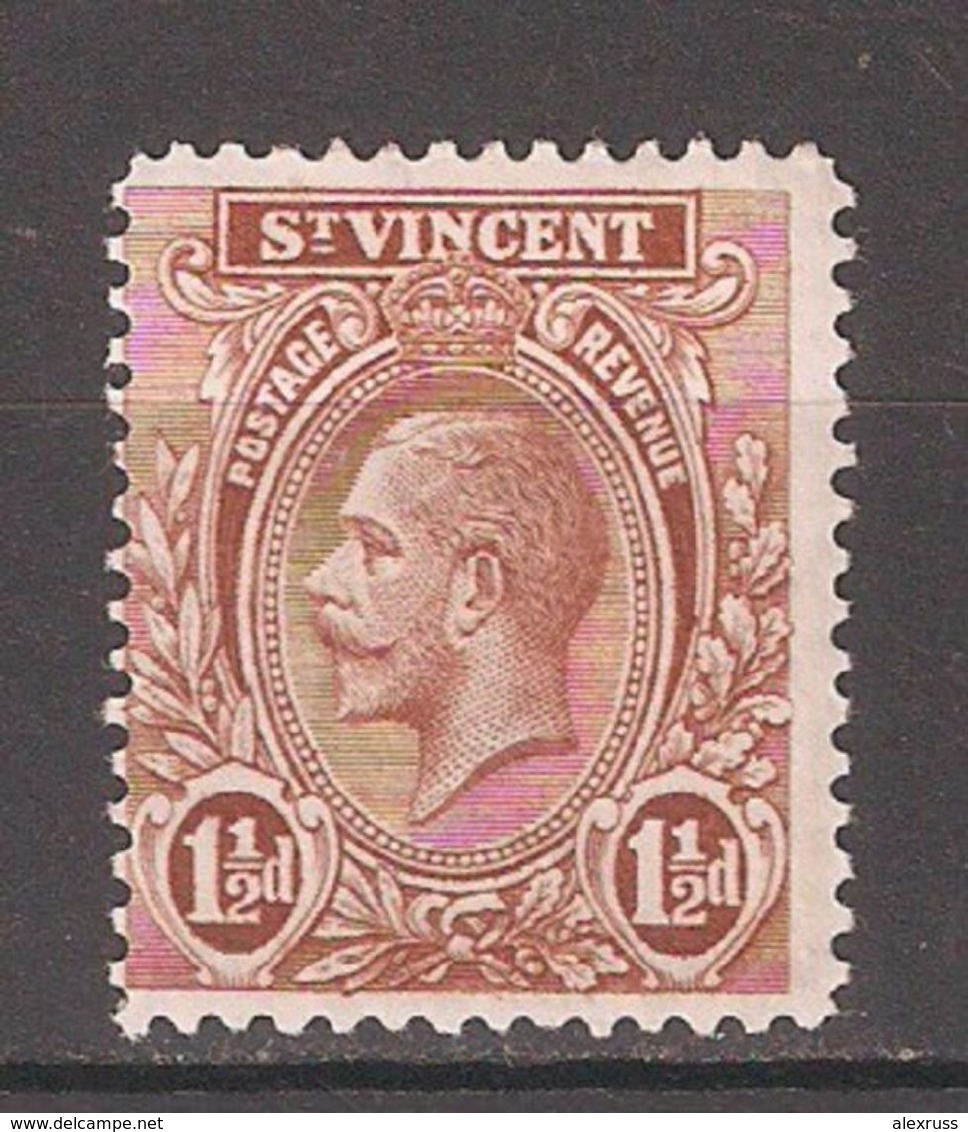 St.Vincent 1932,KGV,1 1/2p,Sc 120,VF Mint Hinged* - St.Vincent (...-1979)