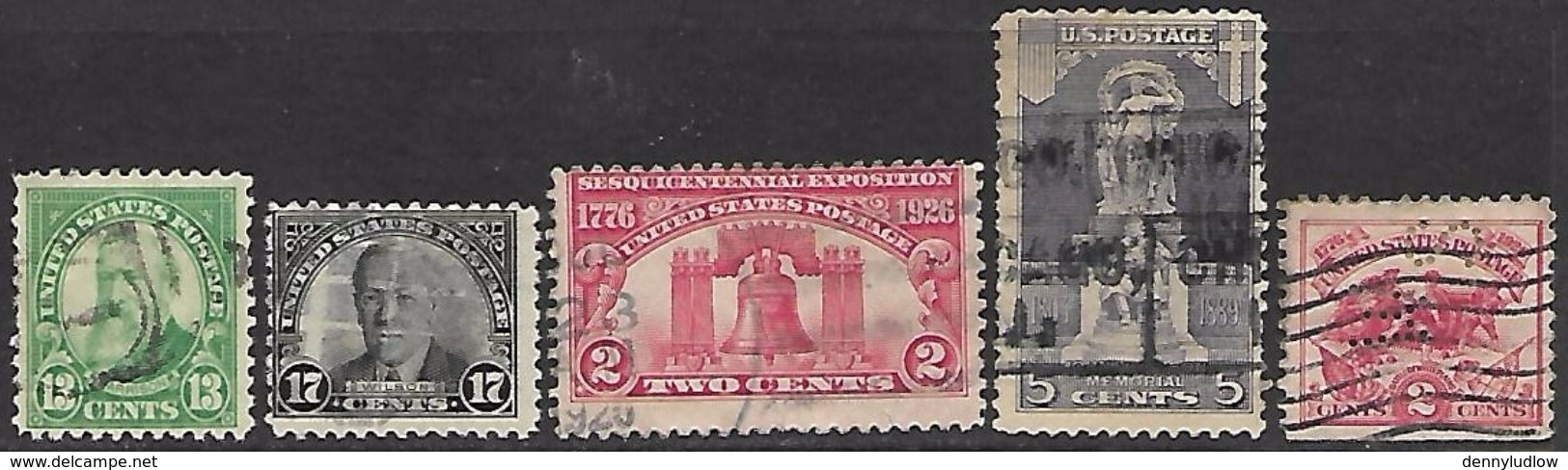 US 1925-6   Sc#622-9    Used  2016 Scott Value $6.50 - Gebraucht