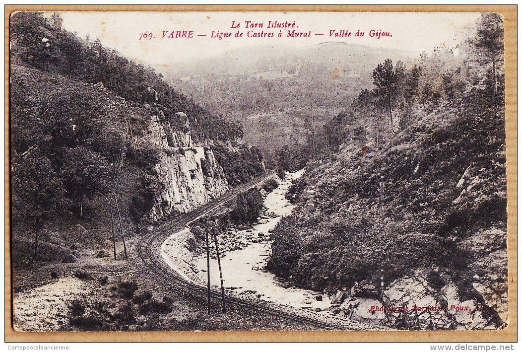 X81535 VABRE Ligne Chemin De Fer CASTRES à MURAT Vallée Du GIJOU 1915 De Marcel BIAU à Pierre MAILHE 3e Zouave - Vabre