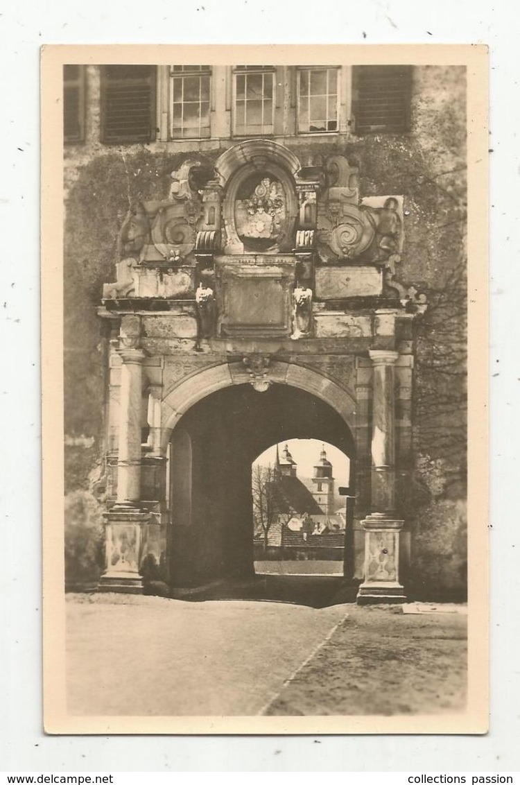 Cp , Allemagne , Thuringe ,  SCHMALKALDEN / THÜR , Schlosstor Wilhelmsburg Mit Blick Zur Stadtkirche ,vierge - Schmalkalden