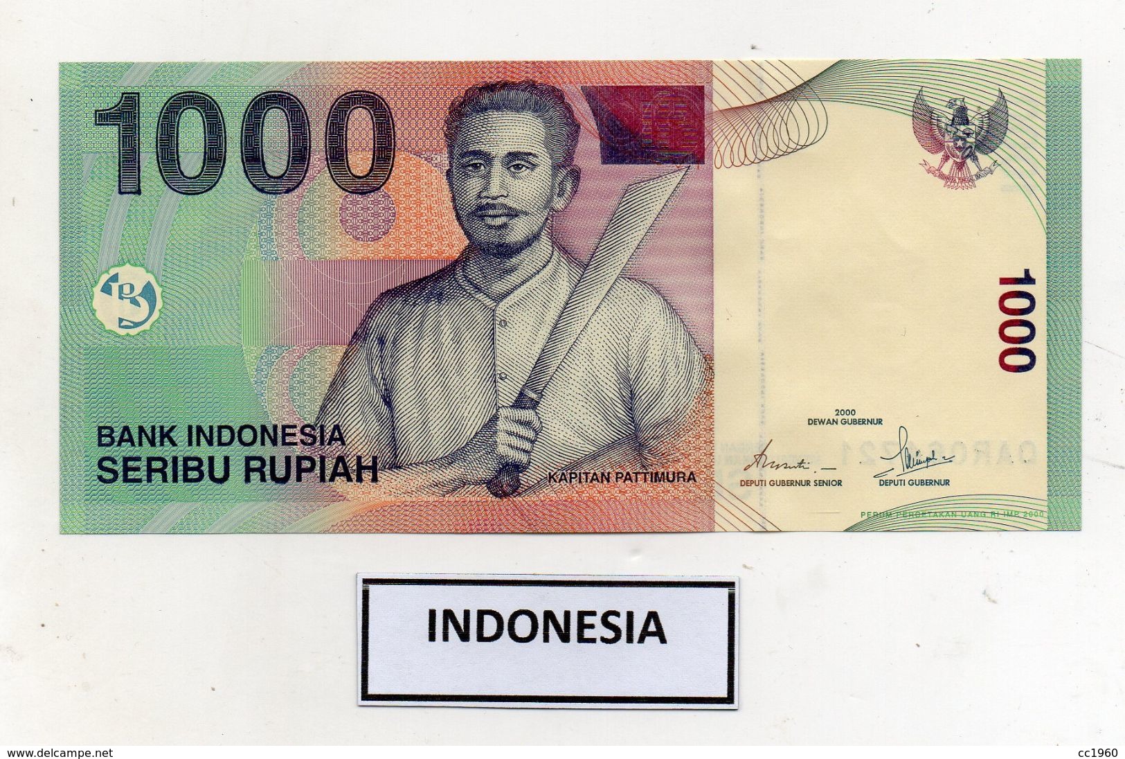 Indonesia - 2000 - Banconota Da 1000 Rupie - Nuova - (FDC8059) - Indonésie