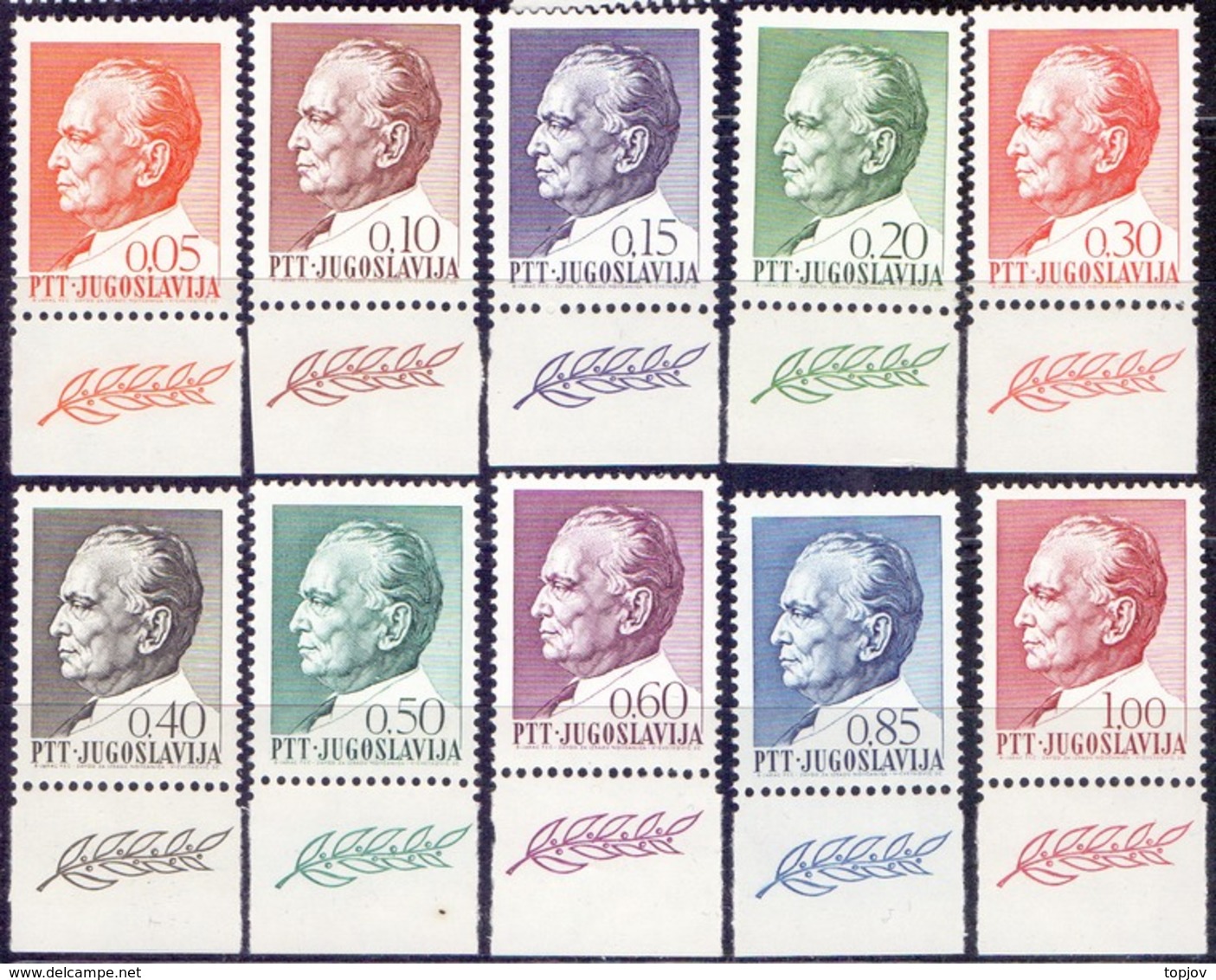 YUGOSLAVIA  - JUGOSLAVIA  - TITO + LABELS - **MNH - 1967 - Neufs