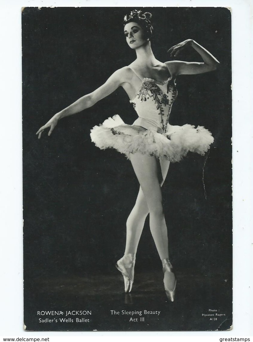 Postcard Rp Ballet Ballerina Rowena Jackson. Photo Houston Rogers. Publ. Ballet Arts Ltd. - Dance