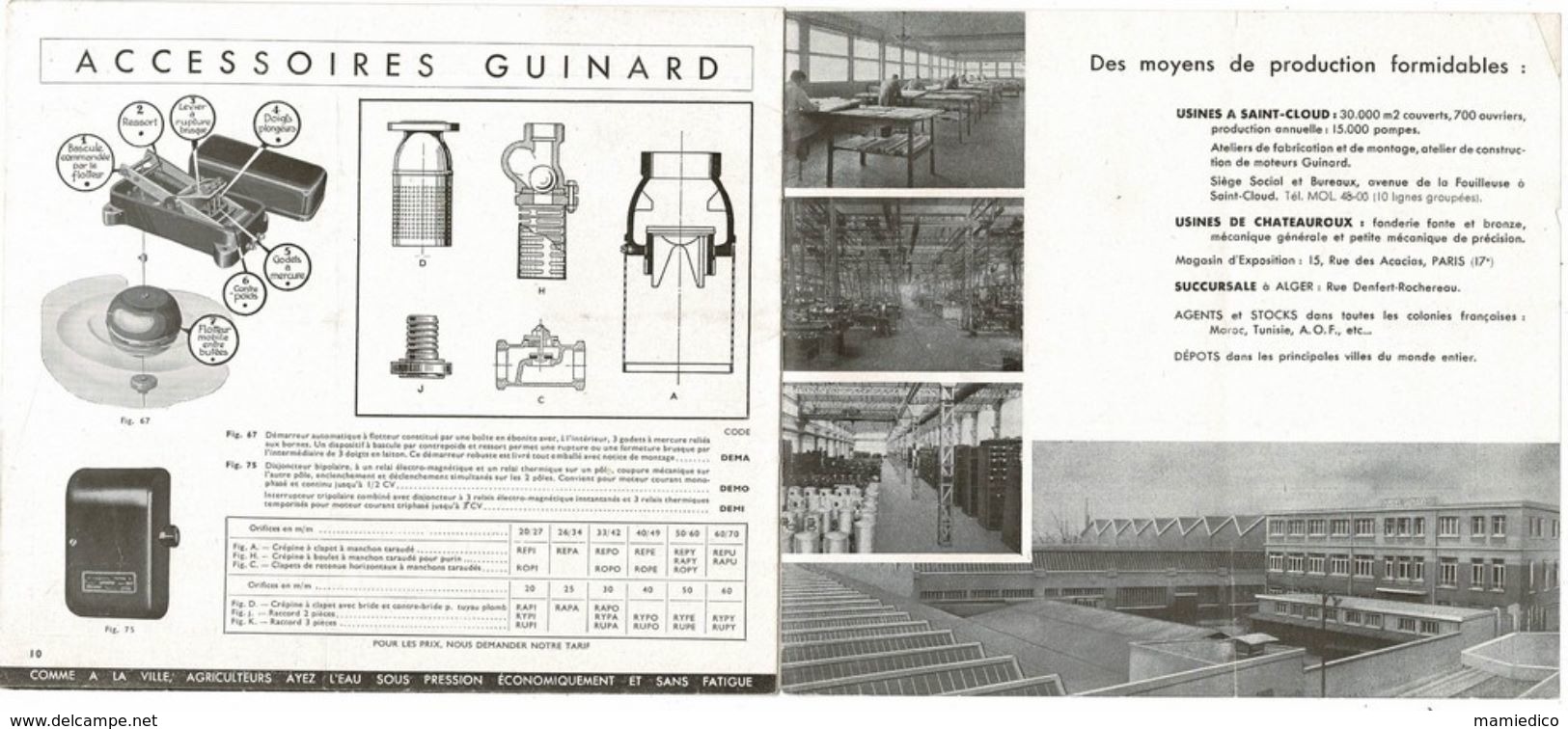 POMPIERS Et Autres Métiers Catalogue Des Pompes GUINARD - Feuerwehr