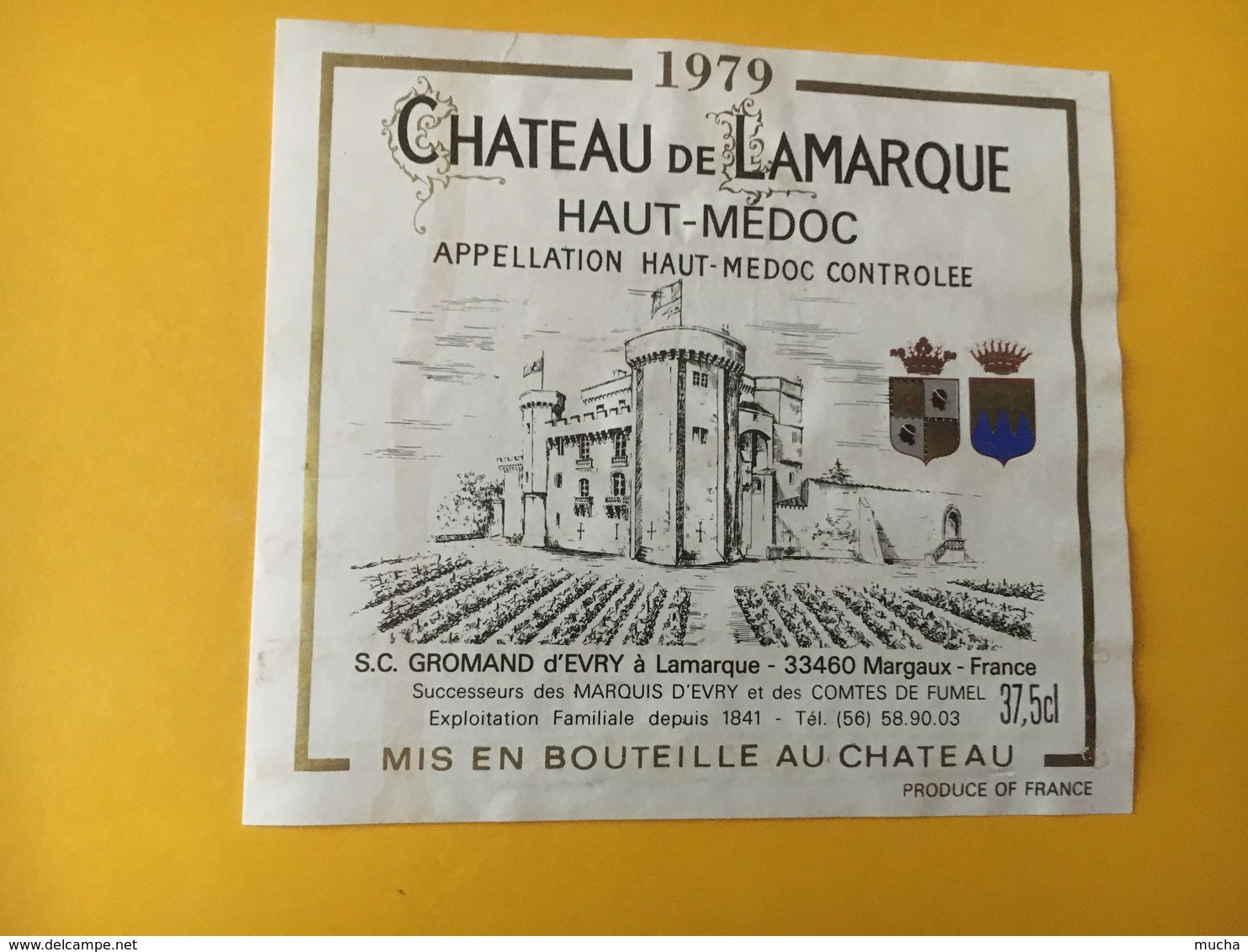 6770 - Château De Lamarque 1979 Haut-Médoc 37.5cl - Bordeaux