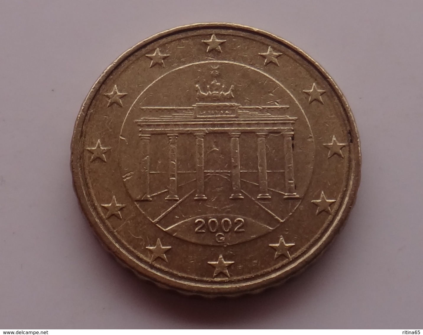 N. 41 ERRORE EURO !!! 10 CT. 2002 G GERMANIA DOPPIO BORDO !!! - Variétés Et Curiosités