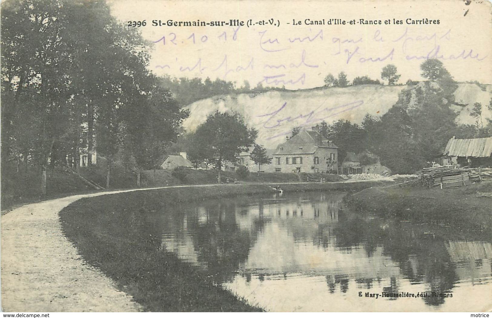 SAINT GERMAIN DE L'ILLE - Le Canal D'ille Et Rance Et Les Carrières. - Saint-Germain-sur-Ille