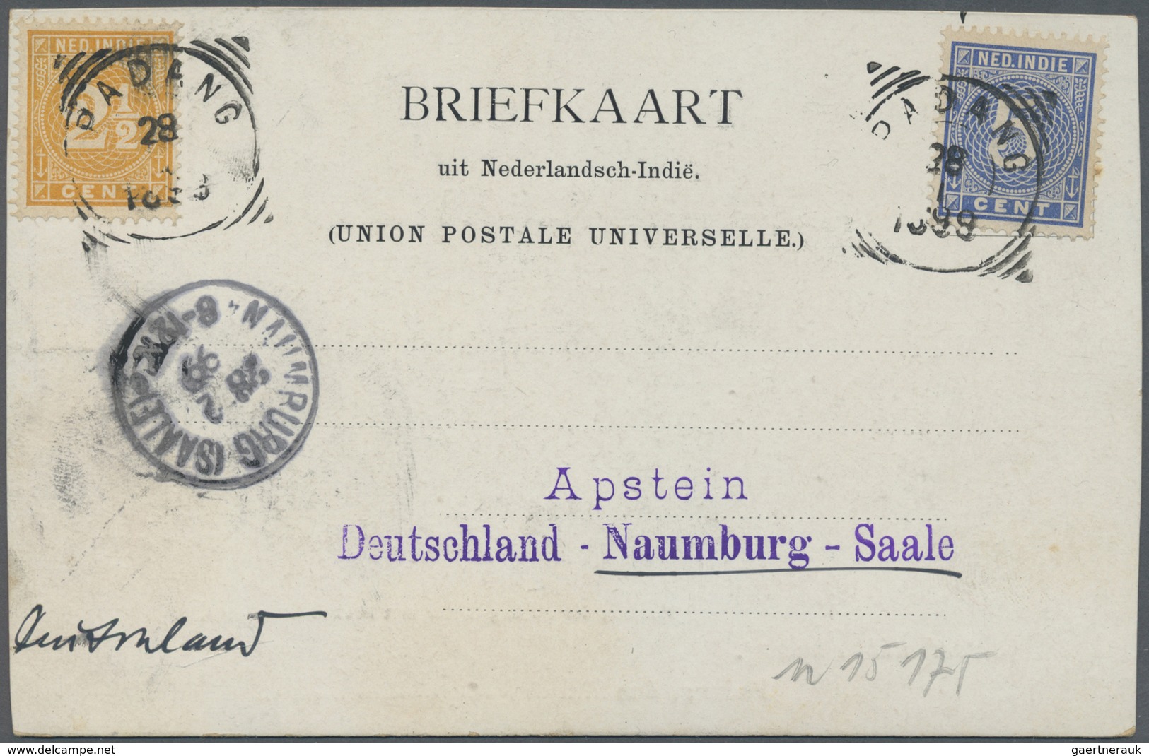 Br Thematik: Antarktis / Antarctic: 1899: Deutsche Valdivia Tiefsee-Expedidition. Postkarte Aus Emmahaf - Sonstige & Ohne Zuordnung