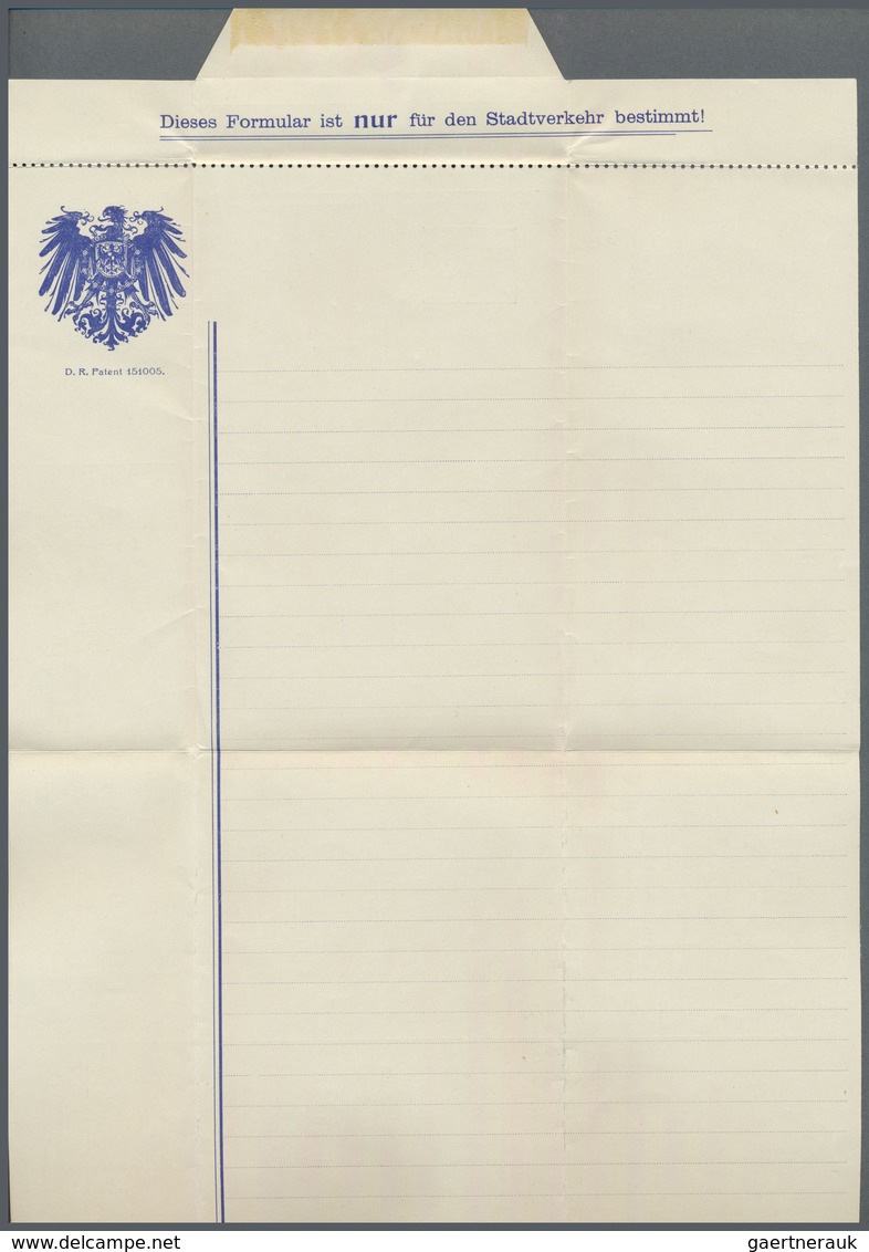 GA Thematik: Anzeigenganzsachen / Advertising Postal Stationery: 1905, German Empire. Advertising Lette - Ohne Zuordnung
