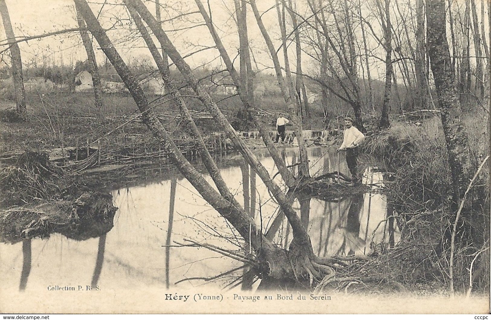 CPA Héry Paysage Au Bord Du Serein - Hery