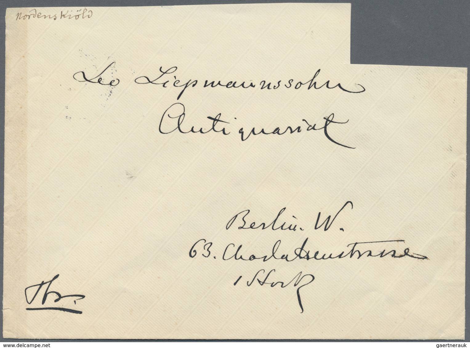 Br Thematik: Arktis / Arctic: 1888, ADOLF ERIK NORDENSKJÖLD, Handwritten Letter (Stockholm, 17 Mars 188 - Autres & Non Classés