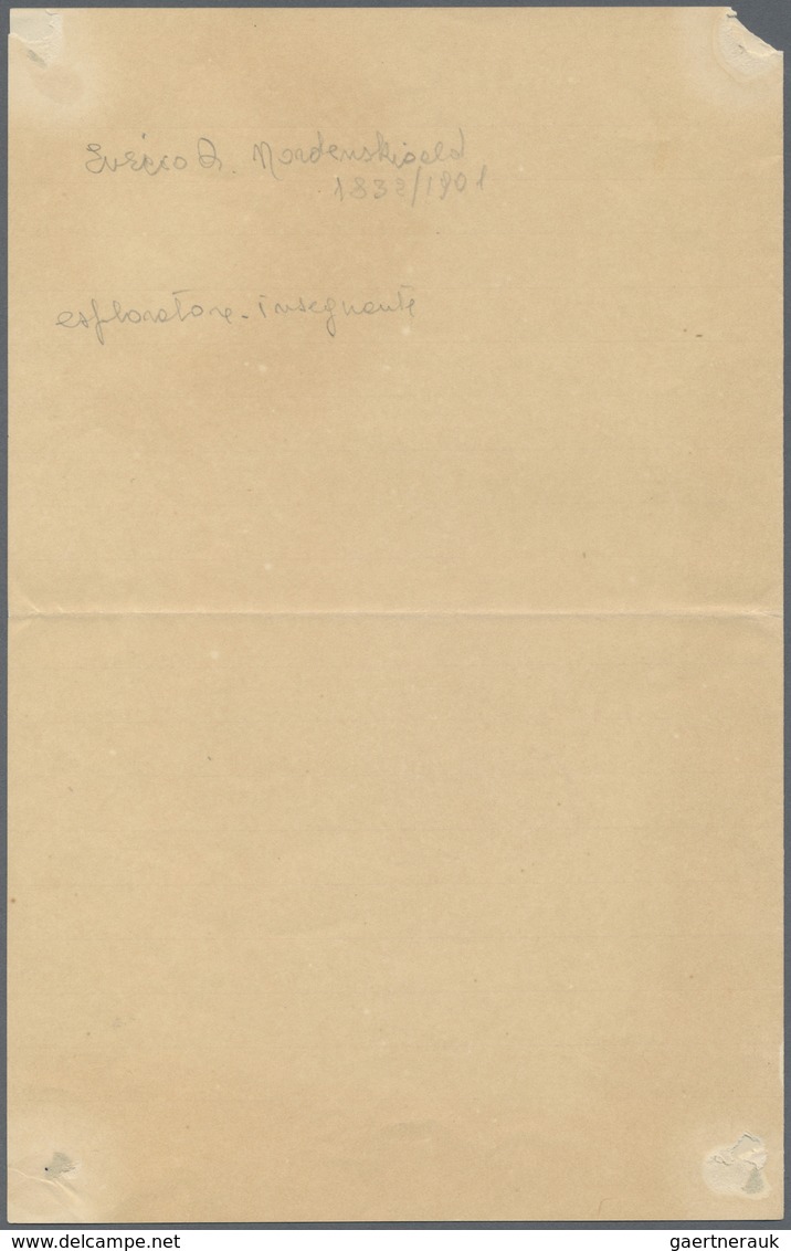 Br Thematik: Arktis / Arctic: 1888, ADOLF ERIK NORDENSKJÖLD, Handwritten Letter (Stockholm, 17 Mars 188 - Sonstige & Ohne Zuordnung