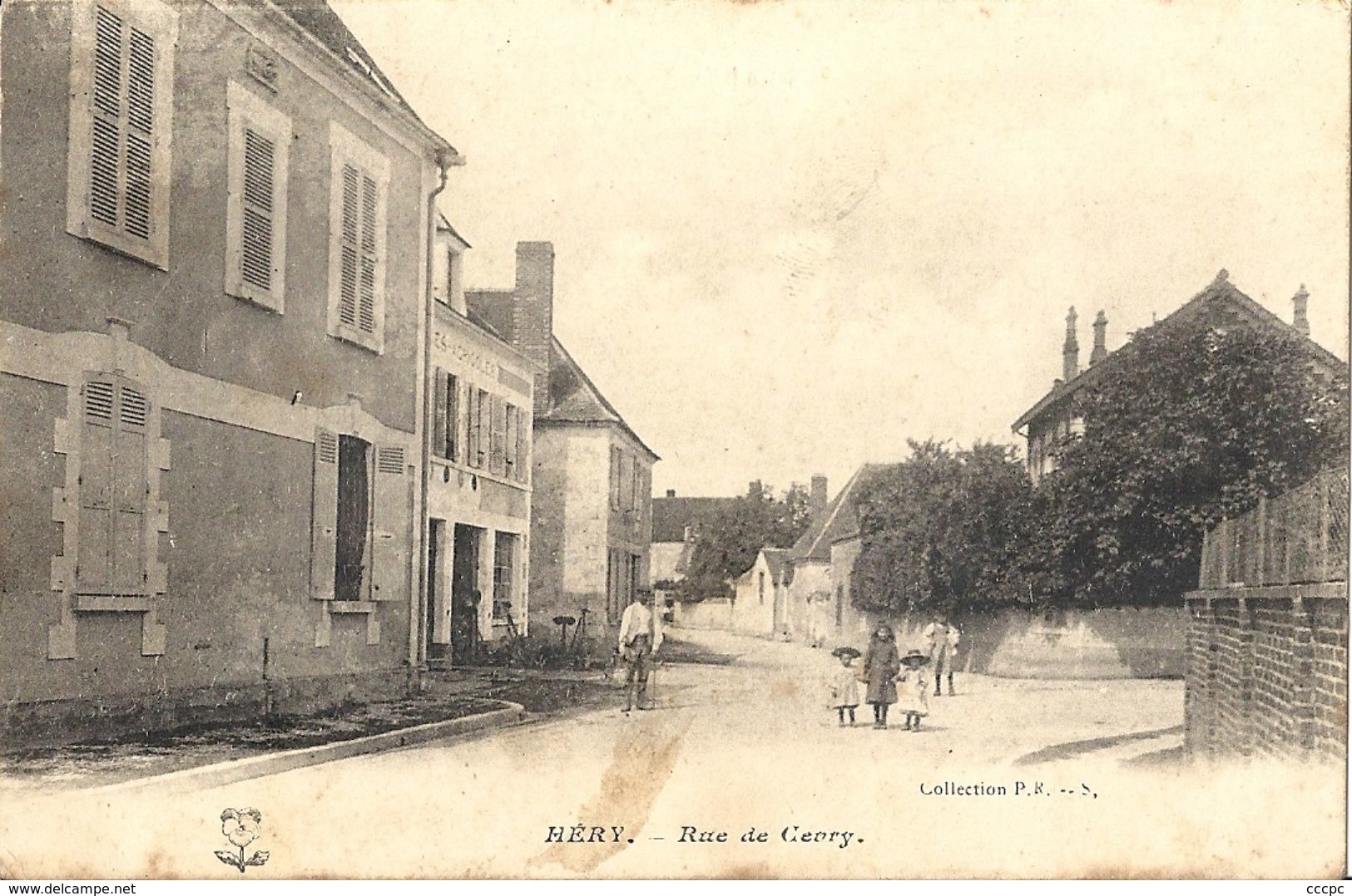 CPA Héry Rue De Cevry - Hery