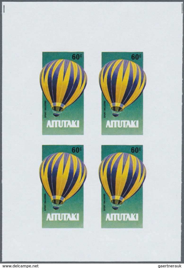 ** Thematik: Ballon-Luftfahrt / Balloon-aviation: 1983, AITUTAKI: Bicentenary Of Aviation Complete Set - Bomen