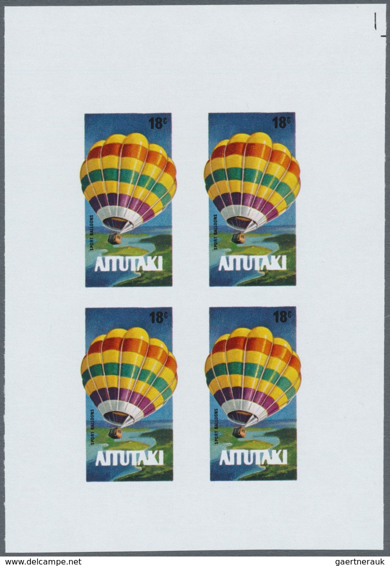 ** Thematik: Ballon-Luftfahrt / Balloon-aviation: 1983, AITUTAKI: Bicentenary Of Aviation Complete Set - Bomen