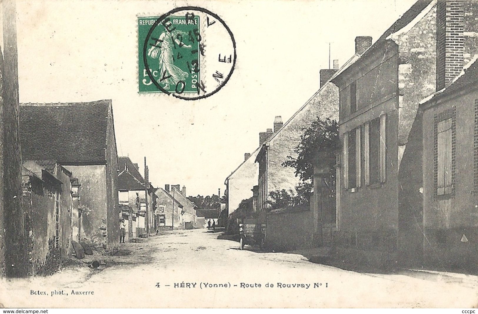 CPA Héry Route De Rouvray N°1 - Hery