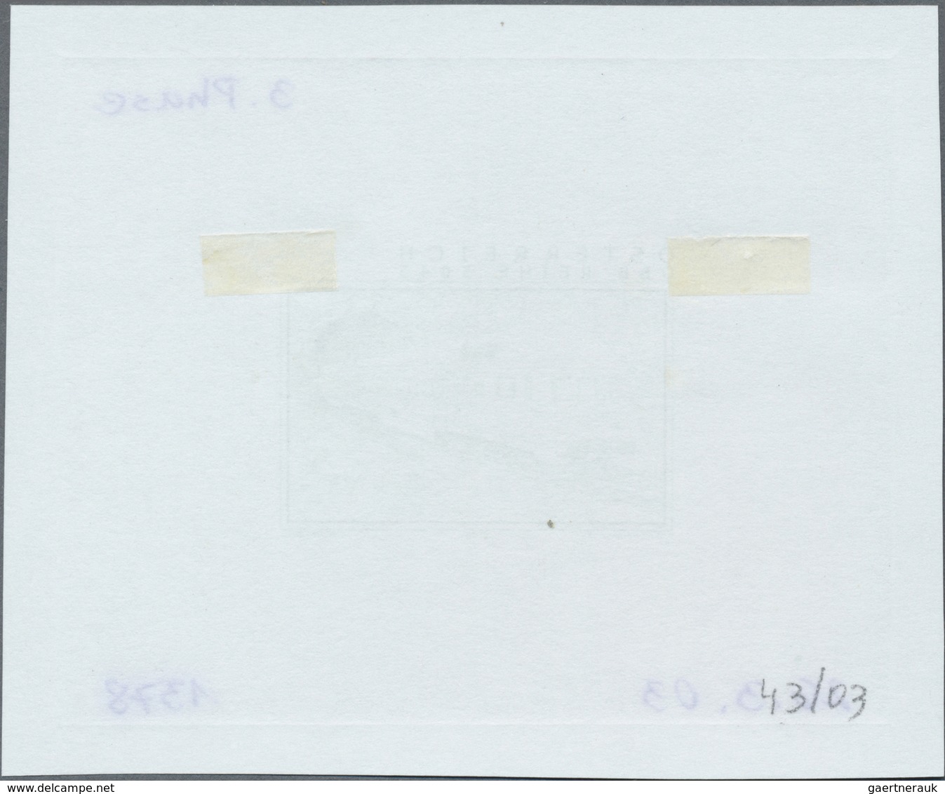 (*) Thematik: Eisenbahn / Railway: 2003, Austria. Proof In Green (marked As 3th Phase) For The "Railways - Treinen