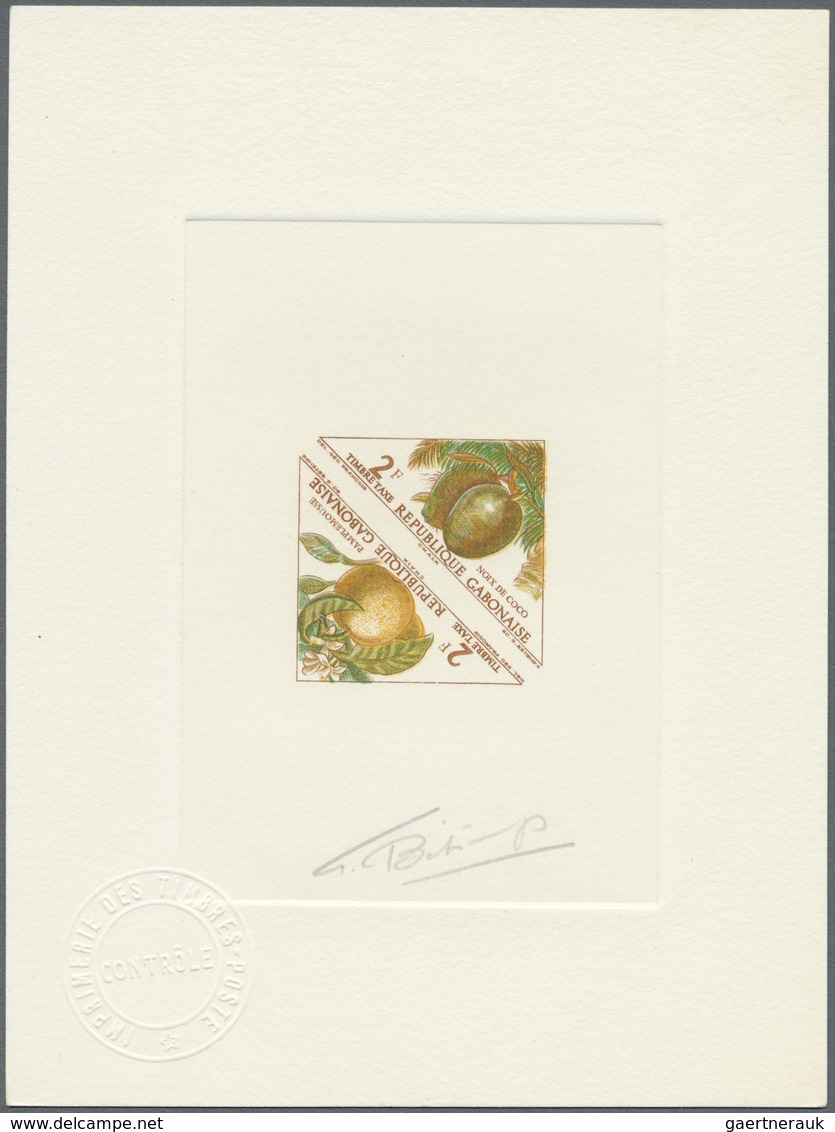 Thematik: Flora-Obst + Früchte / Flora-fruits: 1962, Gabon. Set Of 6 Multicolored Epreuves D'artiste - Fruits