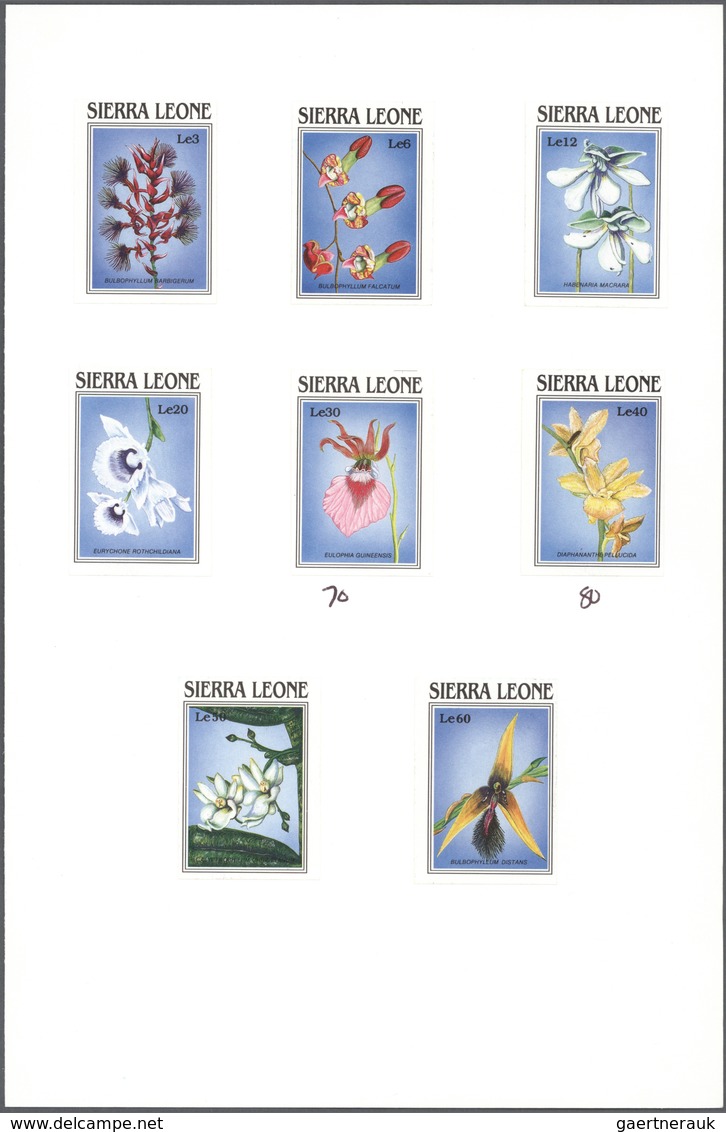 (*) Thematik: Flora-Orchideen / Flora-orchids: 1989, SIERRA LEONE: Orchids Complete Set Of Eight Values - Orchidées