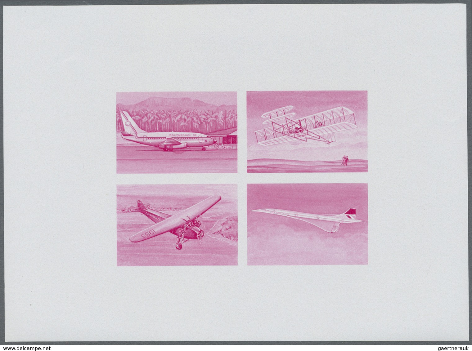 ** Thematik: Flugzeuge, Luftfahrt / airoplanes, aviation: 1978, SAMOA: progress in aviation miniature s